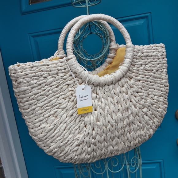 L'OCCITANE Handbags - NWT Wicker Woven Purse French Tote Bag L'Occitane